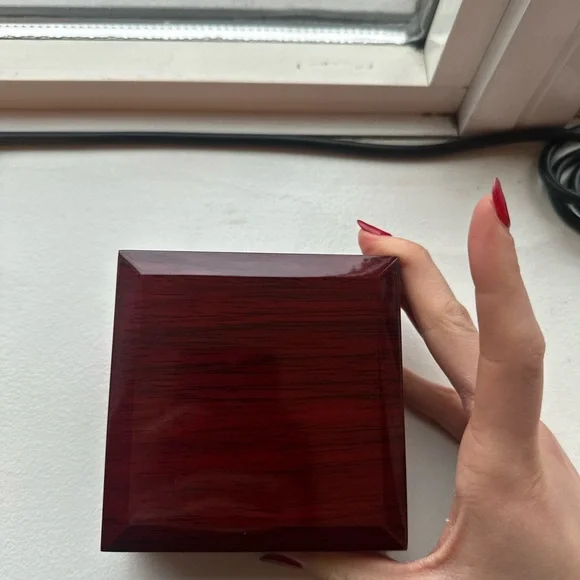 Silver Garnet Ring Set - Picture 2 of 6